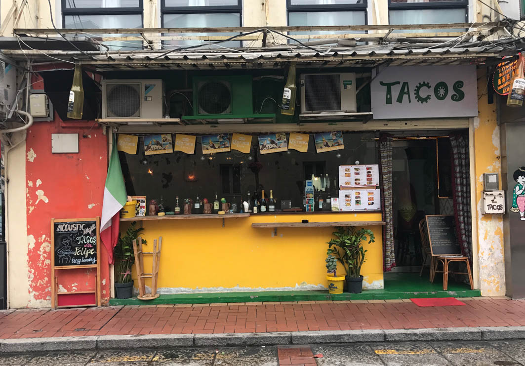 Tacos in Macau: Entrance