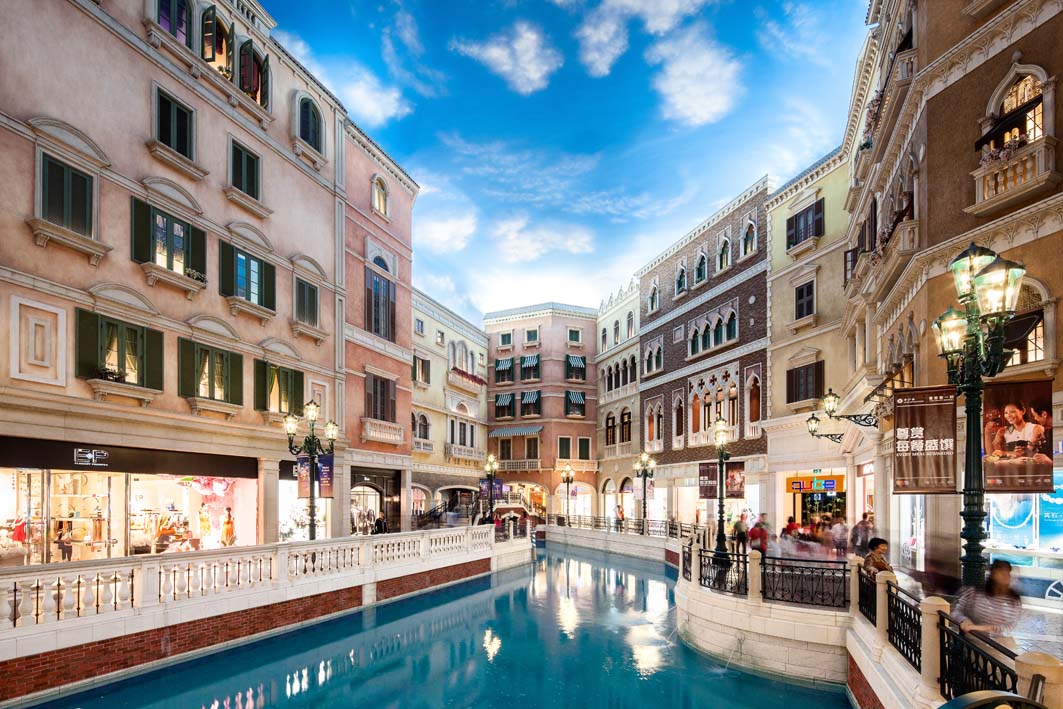 Venetian Macao: Shops along the Canal